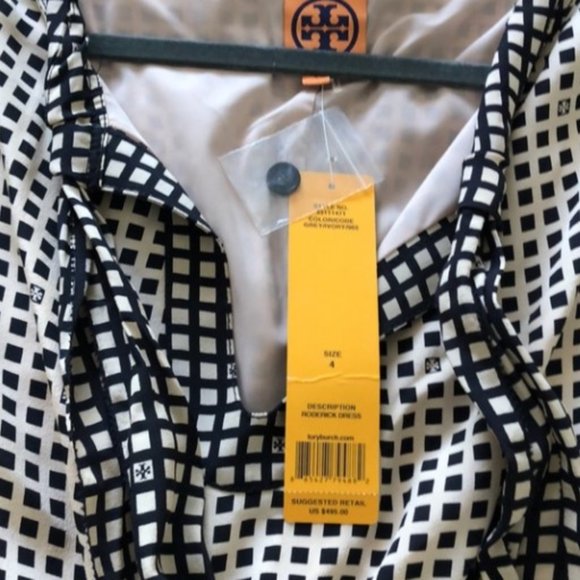 Tory Burch NWOT Roderick Combo Dress Size 10 - Picture 8 of 8